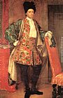 Vittore Ghislandi Canvas Paintings - Portrait of Count Giovanni Battista Vailetti